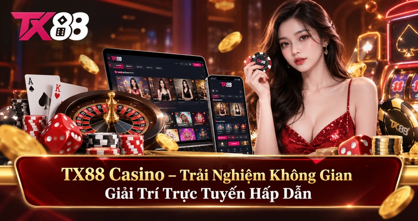 TX88 Casino – Trải Nghiệm Không Gian Giải Trí Trực Tuyến Hấp Dẫn